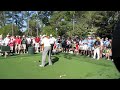 Video of Tiger Woods driver swing from 2010 Masters practice round.