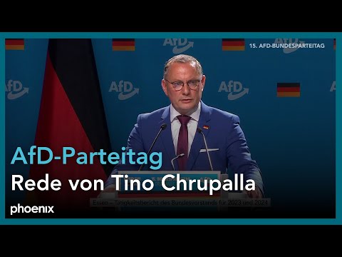 AfD-Parteitag in Essen: Rede von Tino Chrupalla (Af ...