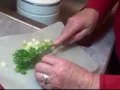 fun in the kitchen with peggy & ron roloff making their delicious won ton soup.