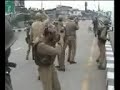 Indian troops beating peaceful Kashmiri protestors Indian troops beating peaceful Kashmiri protestors