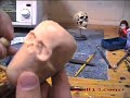 Chuck Ferrell Sculpting Sergeant Skull