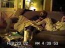 In the wee hours of the morning at the cabin.