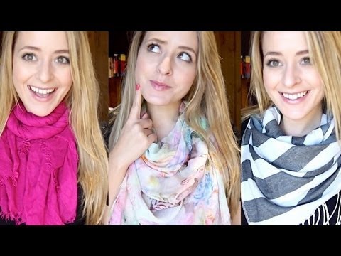 how to fasten a square scarf