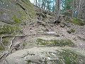 KLOSTERFELS - vue latérale du promontoire d'escalade -