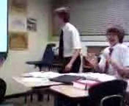 Geoff Cole rapping a poem
