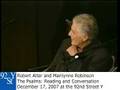 The Psalms with Robert Alter and Marilynne Robinson