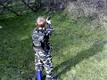 The wee man shooting
