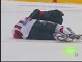 BETTER QUALITY- Mark Bell Hits Daniel Alfredsson - Apr 3 08