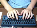 Touch type of Happy Hacking Keyboard Professional 2