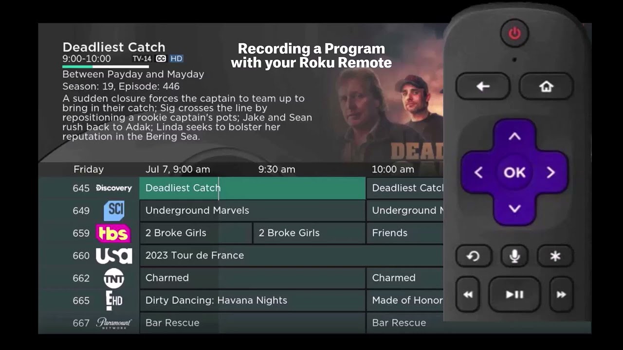 Roku Record a program