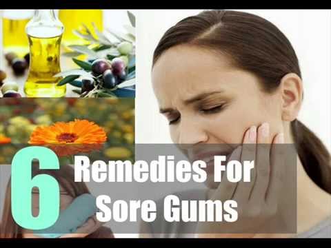 how to cure sore gums