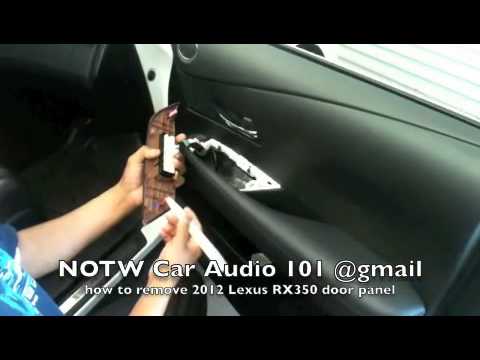 how to remove 2012 Lexus RX350 door panel