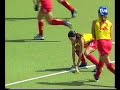 Excelente pinche de Erdoitza Goikoetxea que permitía a España empatar el partido ante las neozelandesas.