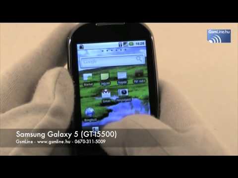 Samsung i5500 Galaxy5 teszt vide�