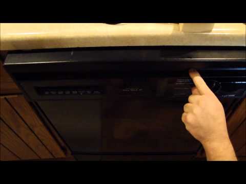 how to lock kenmore dishwasher