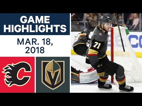 Video: NHL Game Highlights | Flames vs. Golden Knights - Mar. 18, 2018