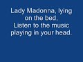 Lady Madonna - The Beatles +lyrics