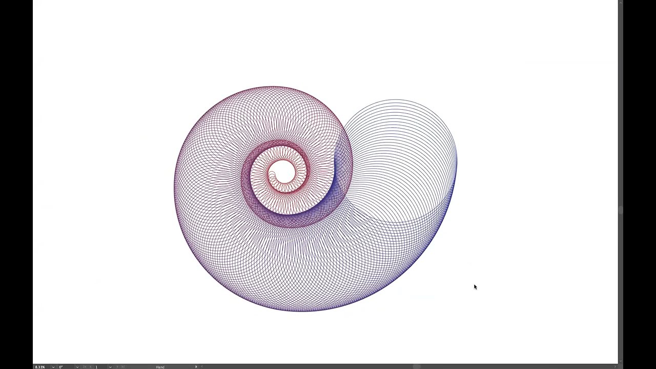 Circular Spiral - Adobe Illustrator