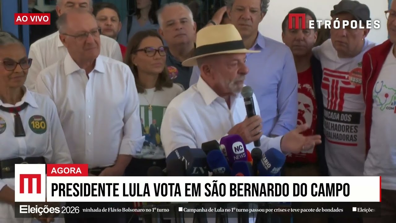"Brasil não irá para frente com miliciano e quadrilha do Banco Master", declara Lula após voto em SP