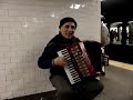 Moldavian Accordian in the Subway