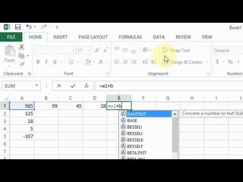 how to perform subtraction in excel