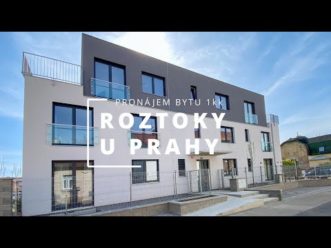 Video Pronájem bytu 1+kk 38m2 s předzahrádkou, sklepem a parkovacím místem, Roztoky u Prahy