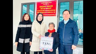 Phường Quang Trung khánh thành Nhà đại đoàn kết cho bà Trịnh Thị Vin