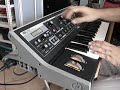 Just got my Moog Little Phatty and this is me getting some fun tweaking the presets (stage 2 sound bank). The reverb effect is from the DAW.