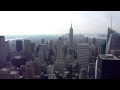 View of Midtown and Empire State Building from Top of The Rock, Rockefeller Center, New York City HD