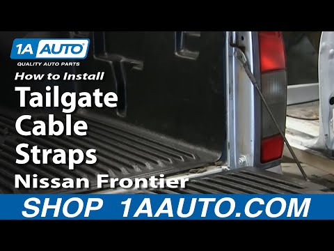 How To Install Replace Tailgate Cable Straps 1998-04 Nissan Frontier