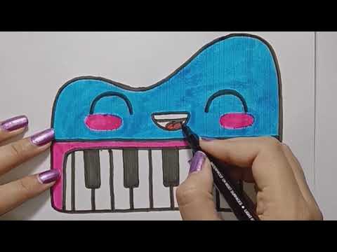 video-linktoworks-How To Draw A Cute Piano/Casio 🎹 | Drawing | Nishtha ...