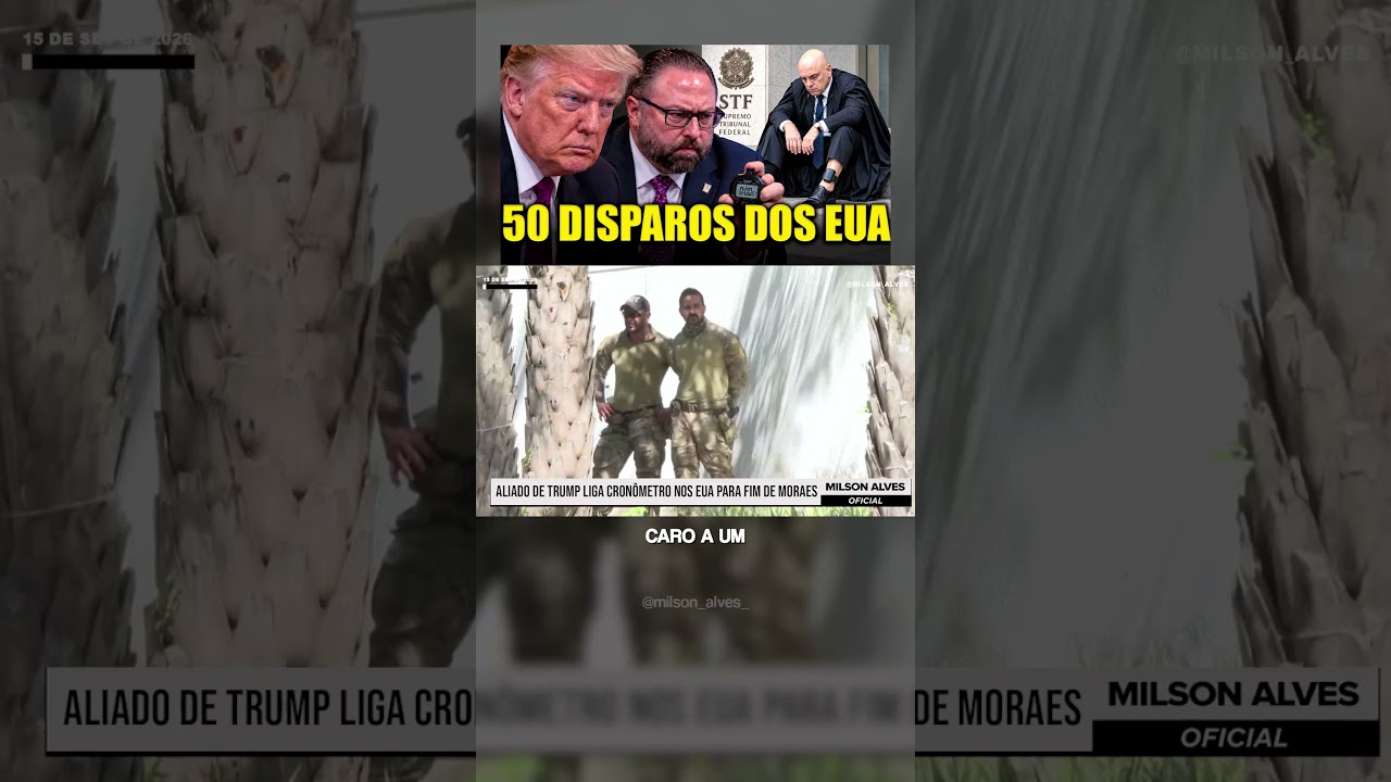 Aliado de Trump LIGA CRONÔMETRO nos EUA para fim de Moraes