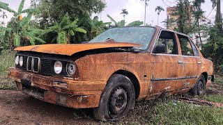 50 years old BMW car restoration - very old rusty | Restore and rebuilding 1970s BMW cars