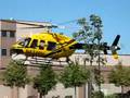 Bell 407 Phi Air Medical Helicopter takeoff