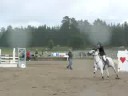 Mathilda och Ebba Div 1 omg 1 omhoppningen i H�gbo 080831