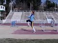 Salto de longitud slow motion toda la carrera