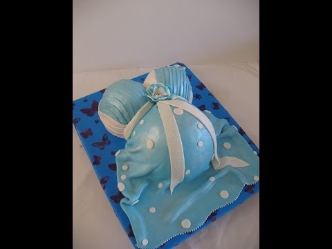 how to make a pregnant belly cake