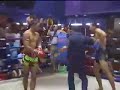 Tiger Muay Thai trainer Noppadech beats fighter from Rawai at Bangla Stadium