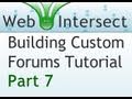 7. Web Intersect Forum Tutorial : JQuery Ajax PHP MySQL Thread and Reply Form
