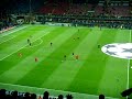 Milan Warm up session vs Celtic