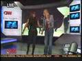 Janet Jackson teaches Larry King how to dance