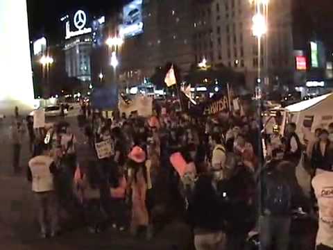 Marcha de  jóvenes por la Paz y la No Violencia