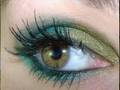 CAT'S EYE GREEN & TEAL look w/ Lumiere & MAC makeup