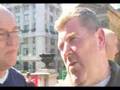 Tom Hicks gets mobbed by Liverpool FC fans