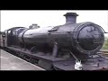 Engine 3822 steams noisily around Didcot rail centre