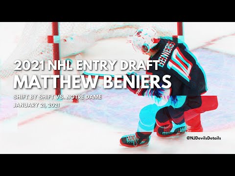 2021 NHL Draft | Matthew Beniers (#10) Shift by Shift vs. Notre Dame, January 21, 2021