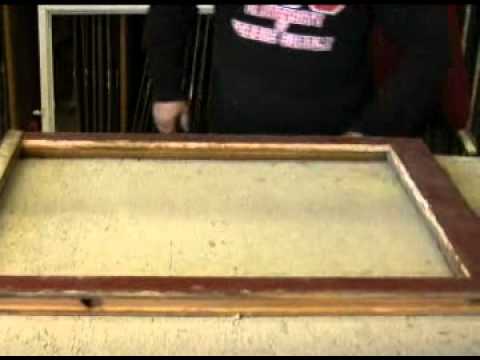 how to fasten glass to wood