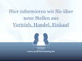 Vertrieb, Handel, Einkauf