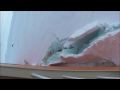 「しらせ」の右舷(1) 砕氷航行 20101221 しらせ