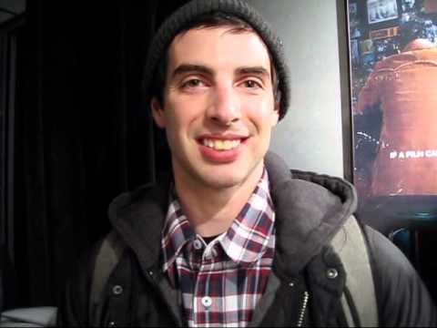 SnowboardSecretsTV - Meet Joe Carlino, of TWS Transworld Snowboarding, flanked by his proud parents Sal and Maria Carlino as we go in to watch his latest snowboard film,